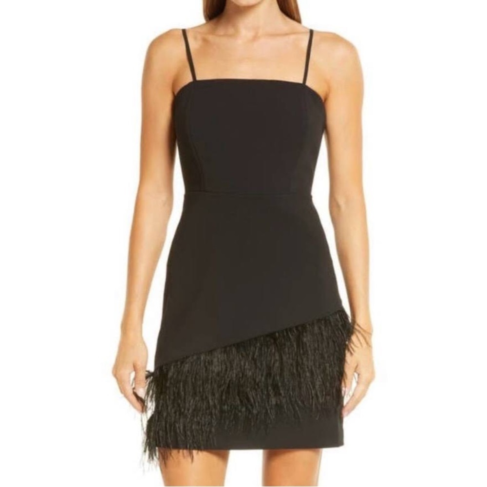 Sam Edelman Ostrich Feather Mini Dress NWT